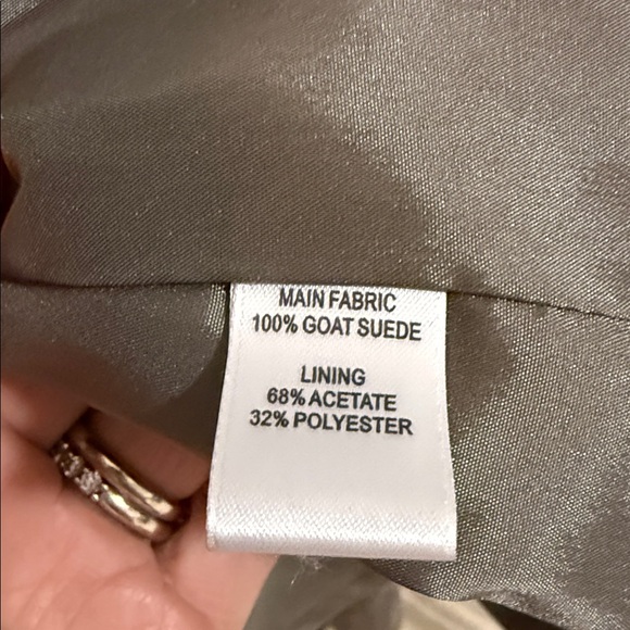 St. John Taupe Suede Blazer - Picture 4 of 6